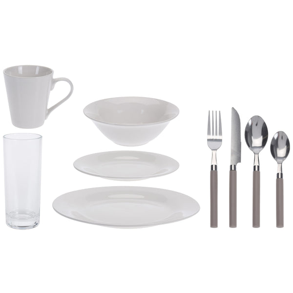 Geschirr-Set 36-teilig mit Besteck