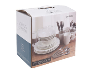 Geschirr-Set 36-teilig mit Besteck