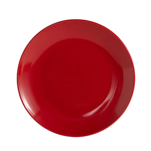 Geschirr-Set Steingut 18-teilig rot