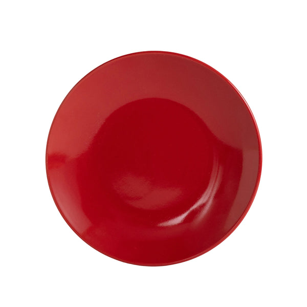 Geschirr-Set Steingut 18-teilig rot