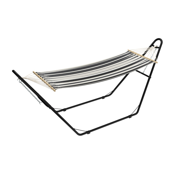 Gestell für Hängematte 325 x 100 cm schwarz