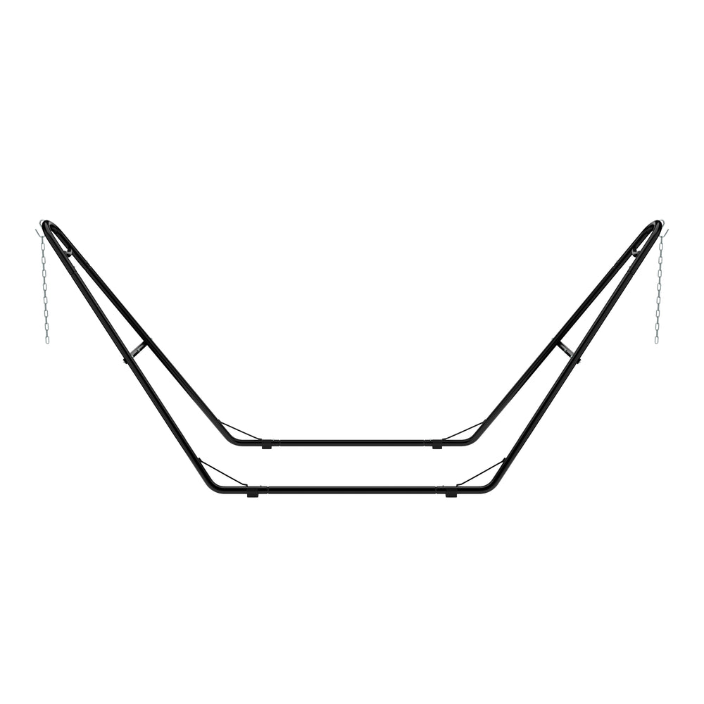 Supporto per amaca 325 x 100 cm nero