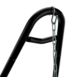 Gestell für Hängematte 325 x 100 cm schwarz