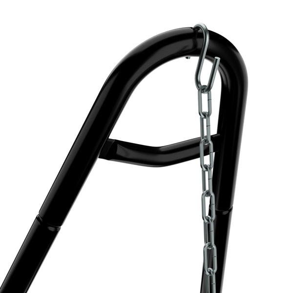 Gestell für Hängematte 325 x 100 cm schwarz