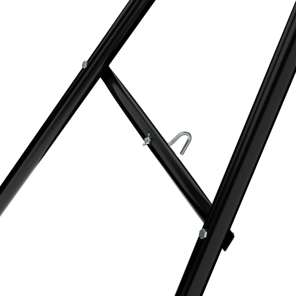 Gestell für Hängematte 325 x 100 cm schwarz