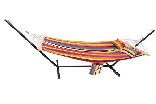 Gestell für Hängematte 360 x 115 cm schwarz