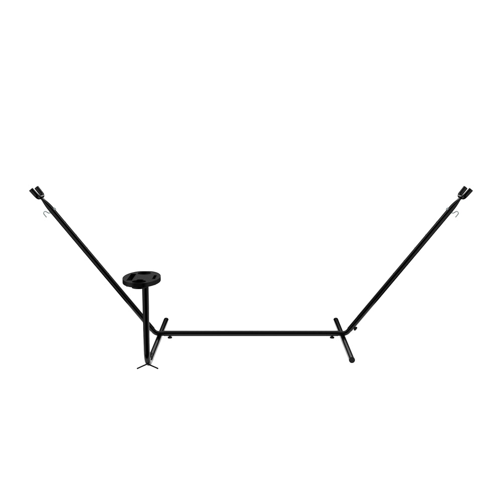 Supporto per amaca con portabicchieri 300 x 120 cm nero