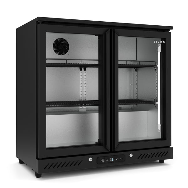 Getränkekühlschrank 210L schwarz