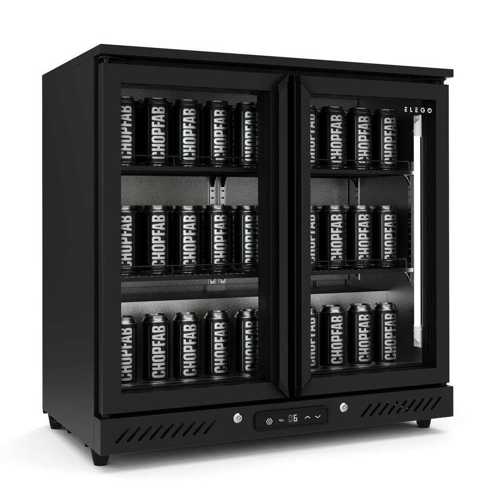 Getränkekühlschrank 210L schwarz