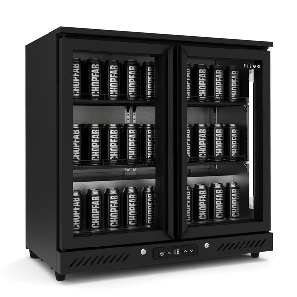 Getränkekühlschrank 210L schwarz