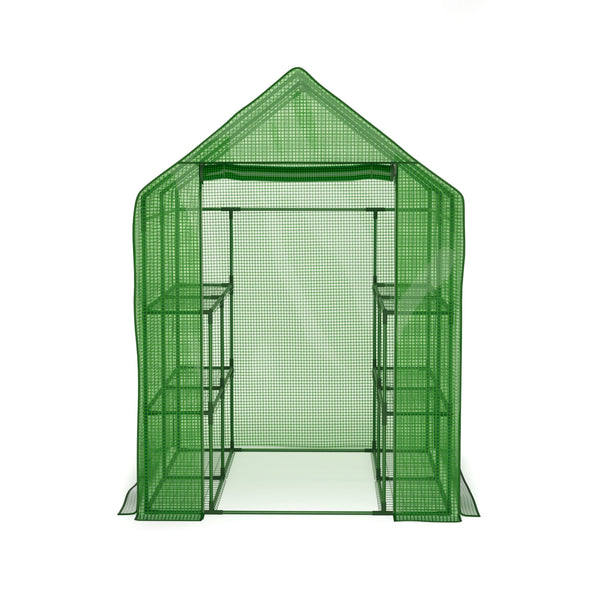 Gewächshaus 143 x 143 x 195 cm mit 6 Ablagen
