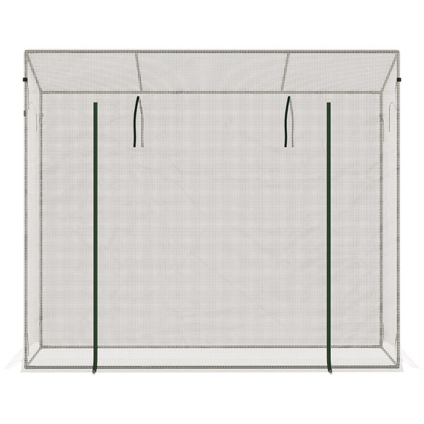 Gewächshaus 200x68x196cm Foliengewächshaus Treibhaus