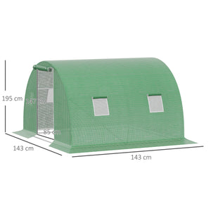 Gewächshaus 3x3x2m Folientunnel Tomatenhaus