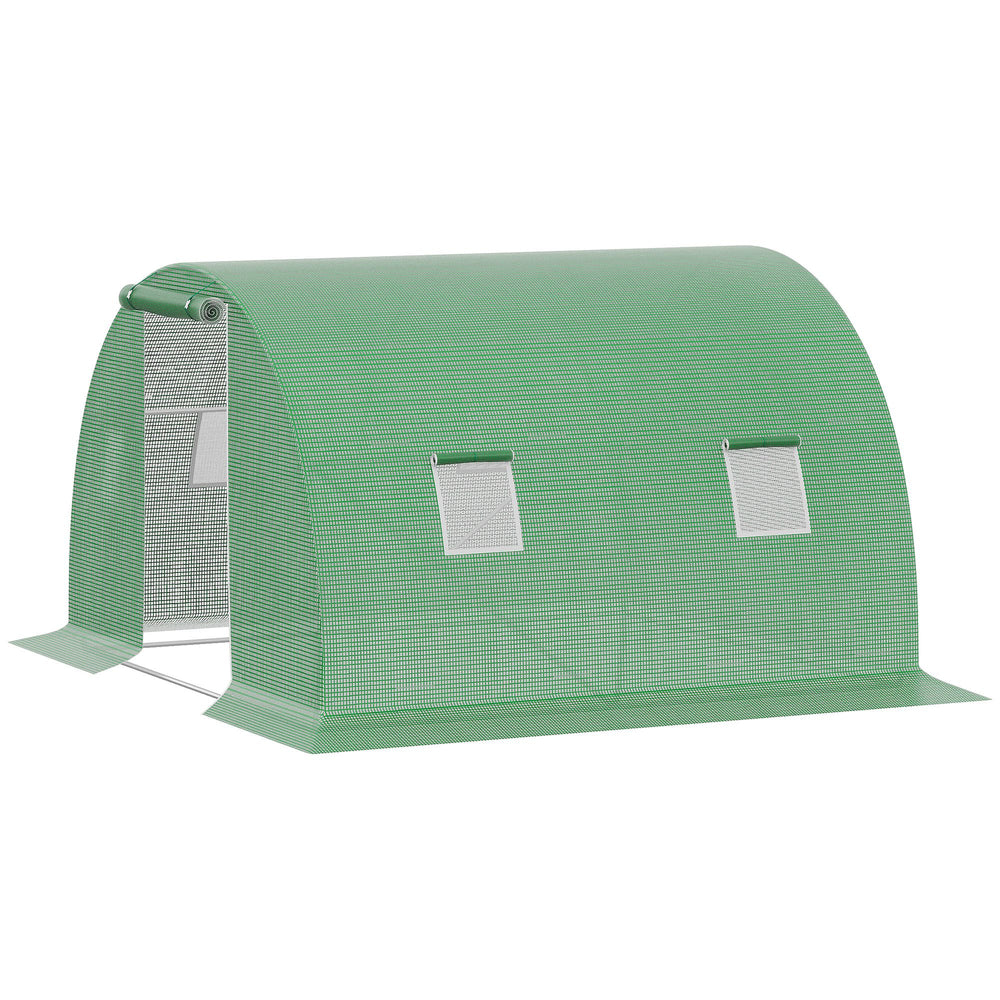 Gewächshaus 3x3x2m Folientunnel Tomatenhaus