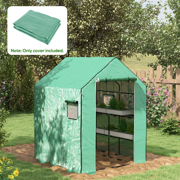 Gewächshaus Blache 140x143x190cm Ersatz-Folie für Gewächshaus
