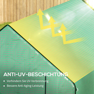 Gewächshaus Blache 140x213x190cm Ersatz-Folie für Gewächshaus