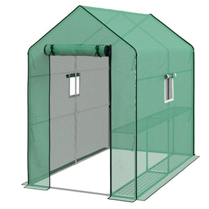 Gewächshaus Blache 140x213x190cm Ersatz-Folie für Gewächshaus