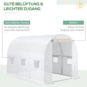 Gewächshaus Blache 300x200x200cm Ersatz-Folie für Gewächshaus