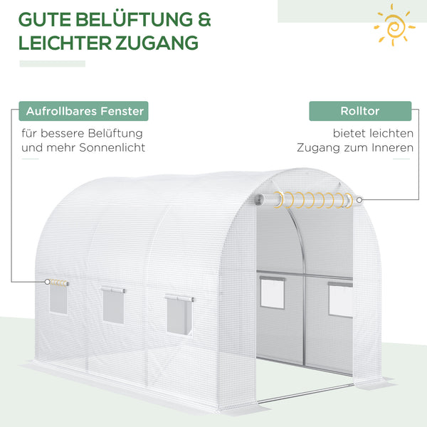 Gewächshaus Blache 300x200x200cm Ersatz-Folie für Gewächshaus