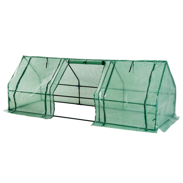 Gewächshaus Folientunnel Frühbeet 270 x 90 x 90 cm
