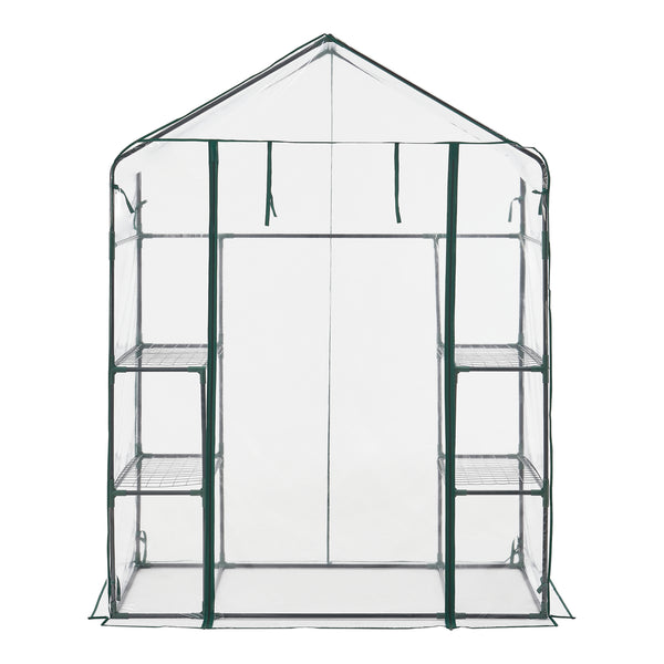 Gewächshaus Hoorn mit Ablagen 140x73x195cm