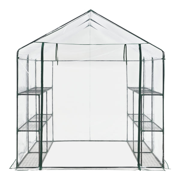 Gewächshaus Grünau mit Ablagen 200x200x220cm
