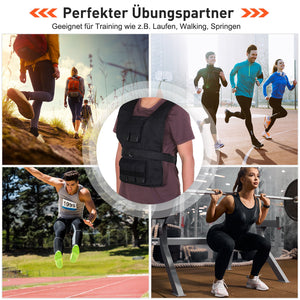 Gewichtsweste 20kg Trainingsweste Laufweste