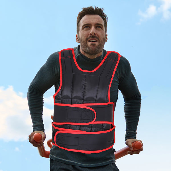 Gewichtsweste 20kg mit doppelten Gurten Trainingsweste Laufweste