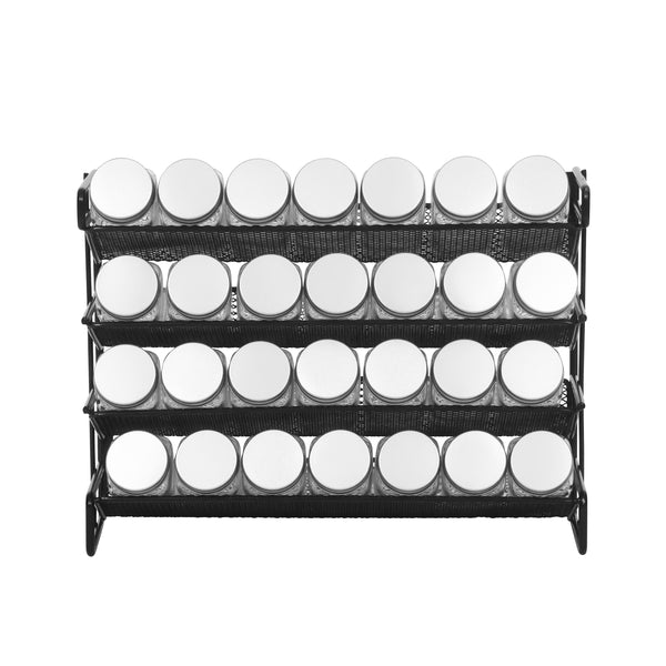 Gewürzregal Set mit 28 Gläser