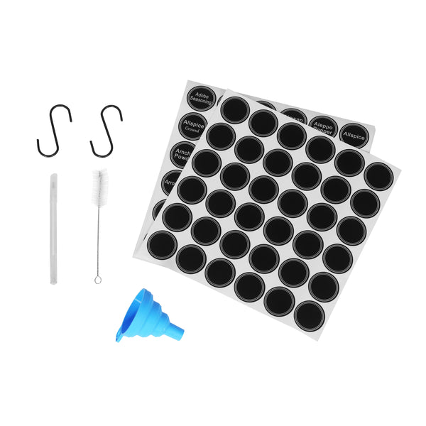 Gewürzregal Set mit 28 Gläser