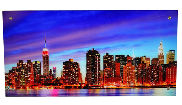 Glasbild T115 Poster Motiv 50x100cm ~ New York
