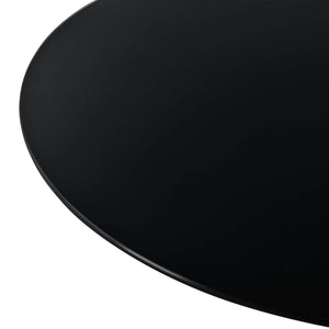 Glasplatte Glasgow D:80 cm Schwarz