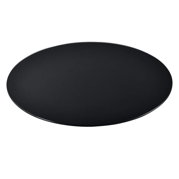 Glasplatte D:50cm Rund Schwarz