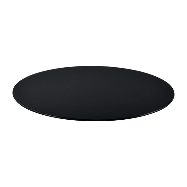 Glasplatte D:50cm Rund Schwarz