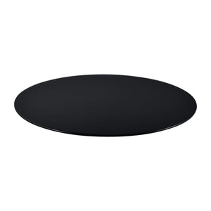 Glasplatte Glasgow D:80 cm Schwarz