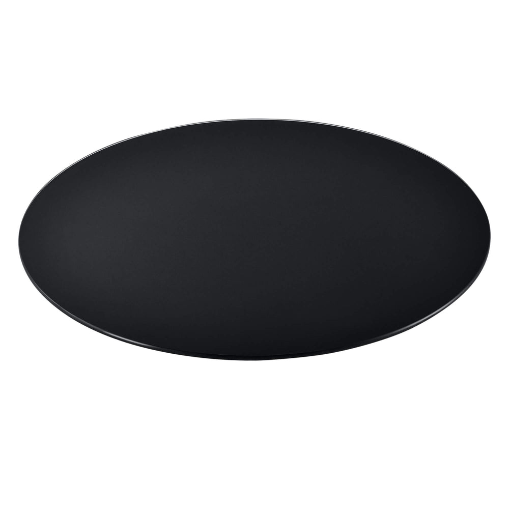 Piatto in vetro Glasgow D:80 cm Nero