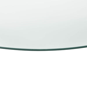Glasplatte Glasgow Tropfenform Ø 90 cm