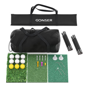 Golf Übungsnetz Set mit Abschlagmatte 300 x 240 x 200 cm