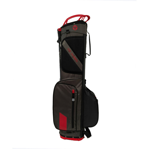 FastFold Golftasche Standbag ENDEAVOR 2.0 schwarz/rot