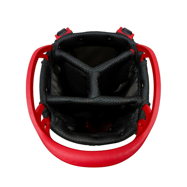 FastFold Golftasche Standbag ENDEAVOR 2.0 schwarz/rot