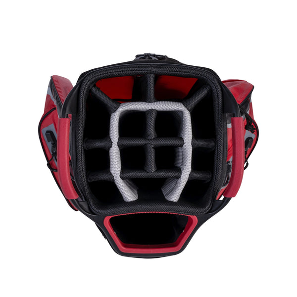 FastFold Cartbag Ultra Dry STORM 2.0 Golftasche wasserdicht rot/schwarz