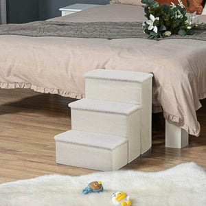 Haustiertreppe Katzentreppe Einstiegshilfe weiss