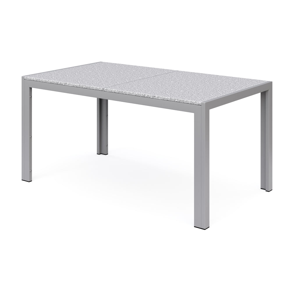 Granite table 140 x 80 x 75 cm gray