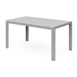 Granittisch 140 x 80 x 75 cm grau