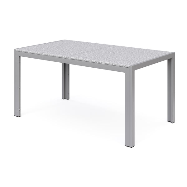 Granittisch 140 x 80 x 75 cm grau