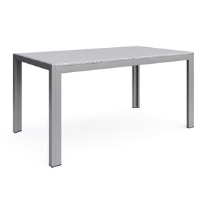 Granittisch 140 x 80 x 75 cm grau