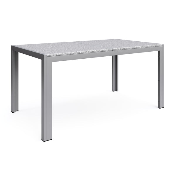 Granittisch 140 x 80 x 75 cm grau