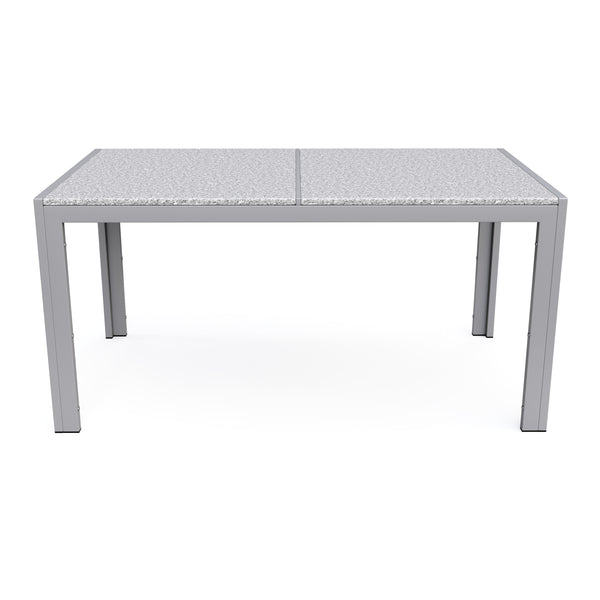 Granittisch 140 x 80 x 75 cm grau