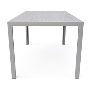Granittisch 140 x 80 x 75 cm grau