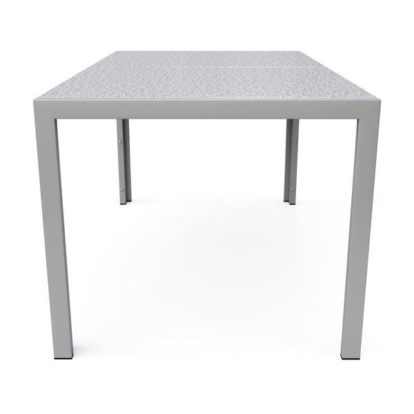 Granittisch 140 x 80 x 75 cm grau